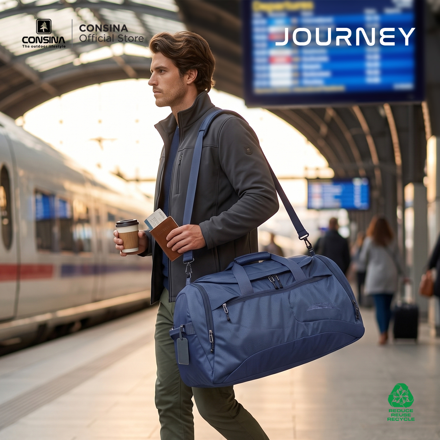 CONSINA JOURNEY 1 DUFFLE BAG TAS JINJING SELEMPANG