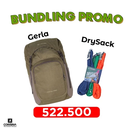 Consina Travel Backpack Bundling Gerla Plus Dry Sack