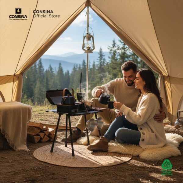Consina Premium Coffee Set Meja Outdoor Seduh Kopi Outdoor | Camping Gunung
