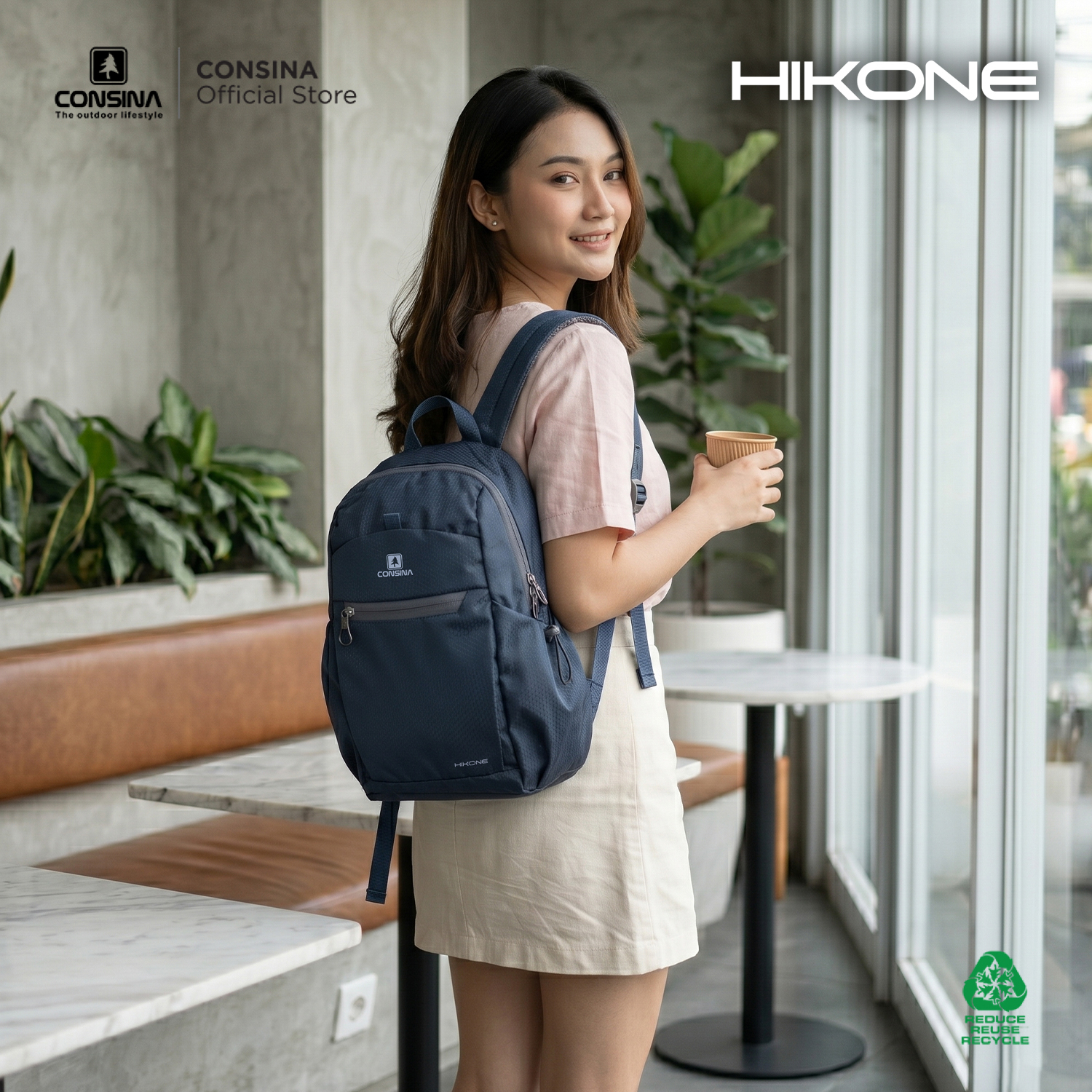 Consina Hikone Daypack Ransel Sekolah Campus Outdoor Travel